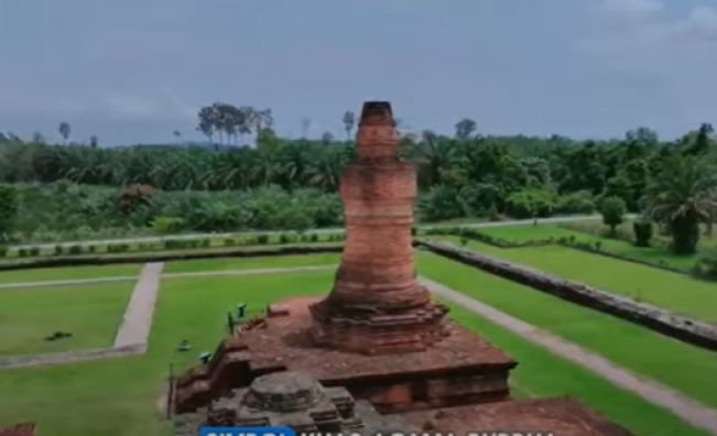 Candi Muara Takus/Sumber: tangkap layar YouTube  BPMP Provinsi Riau